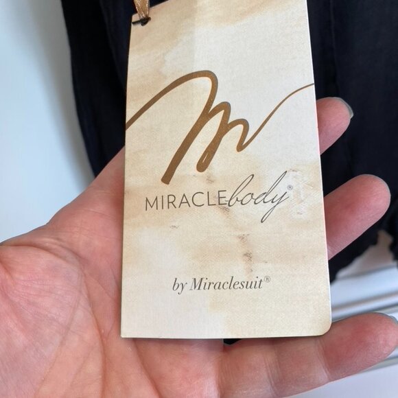 Black XL Miraclebody by Miraclesuit Tunic with smoothing underlayer BNWT - Picture 4 of 16